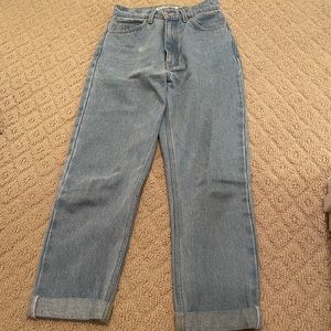 High waisted jeans
